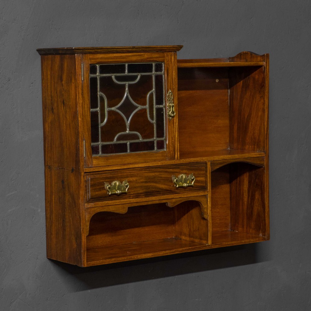 Edwardian Walnut Wall Shelves View III