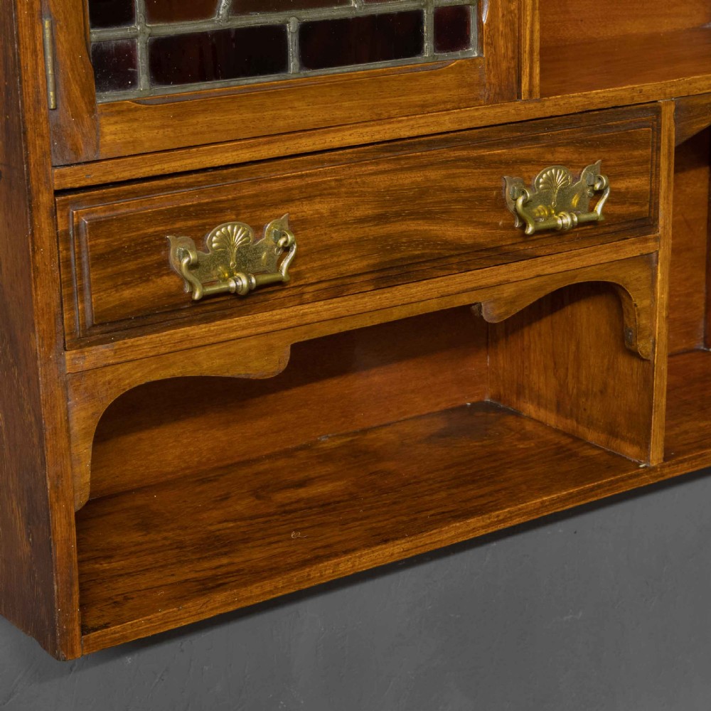 Edwardian Walnut Wall Shelves View VI