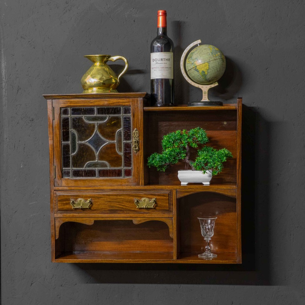 Edwardian Walnut Wall Shelves View VII