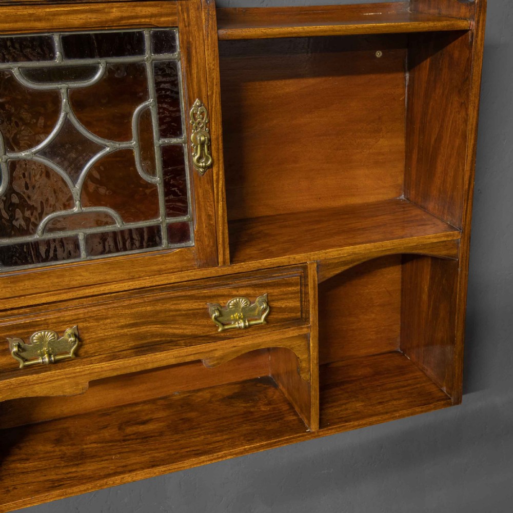 Edwardian Walnut Wall Shelves View VIII