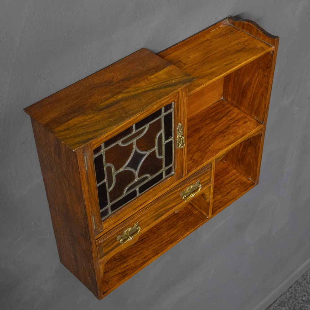 Edwardian Walnut Wall Shelves View IX