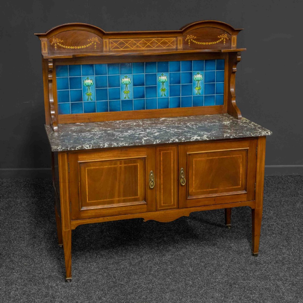 Edwardian Mahogany Washstand View II