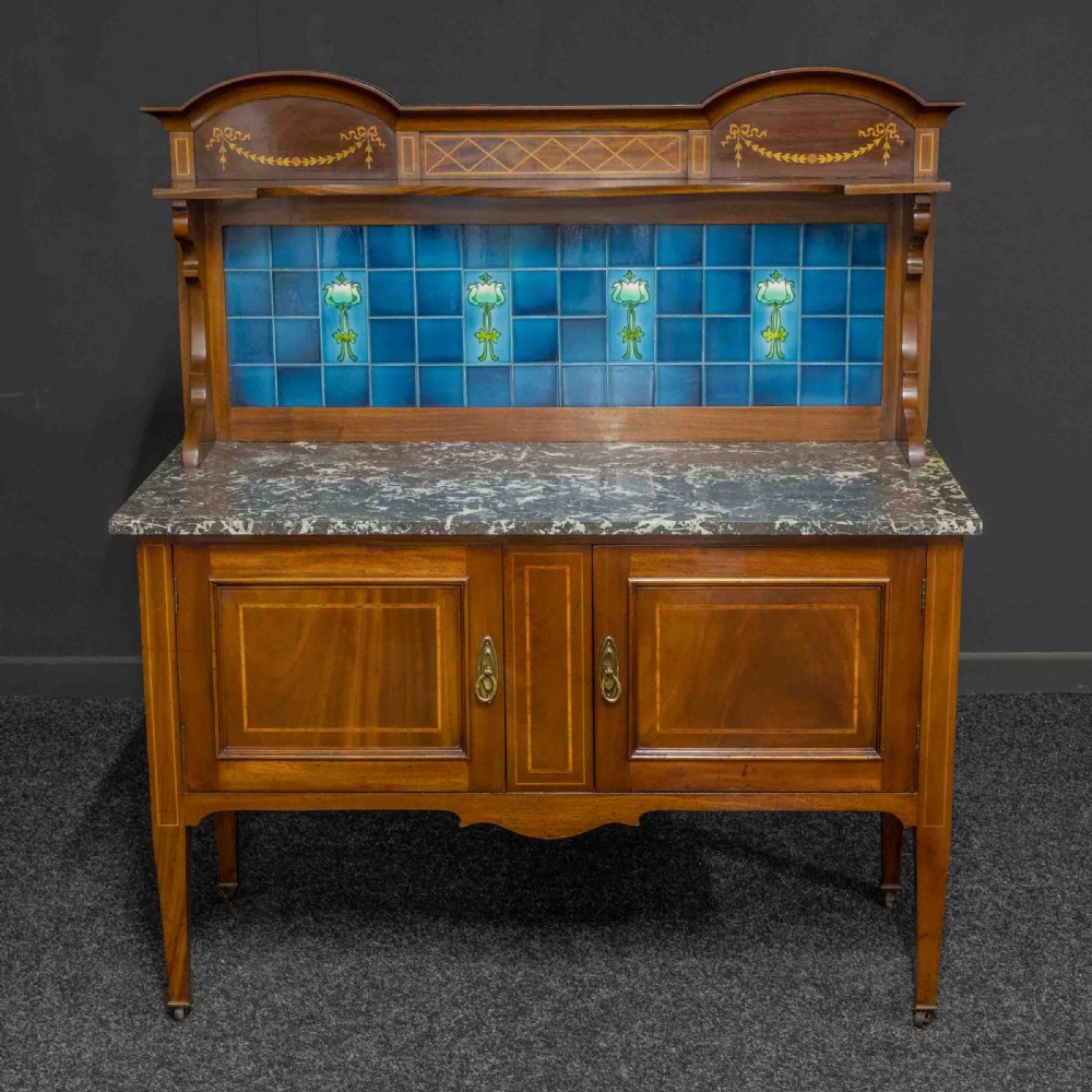 Edwardian Mahogany Washstand View III