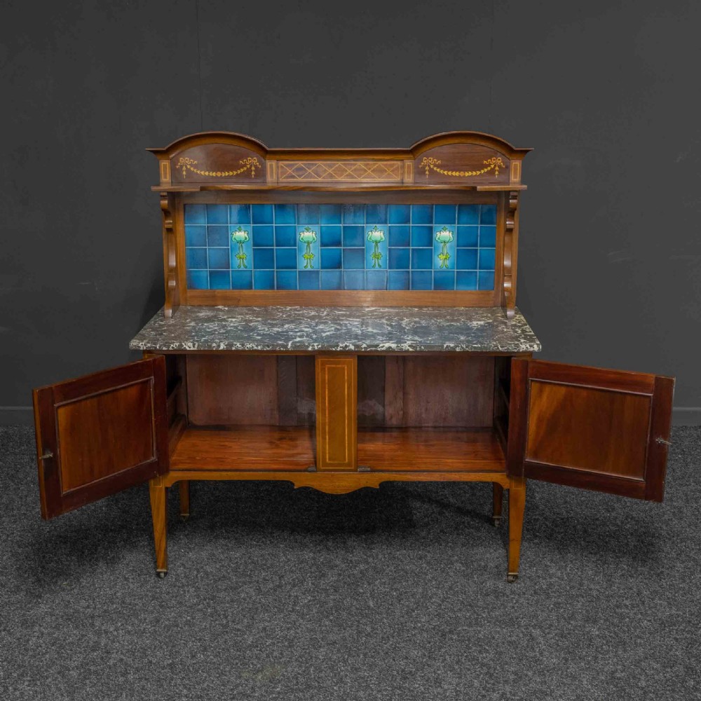 Edwardian Mahogany Washstand View IV
