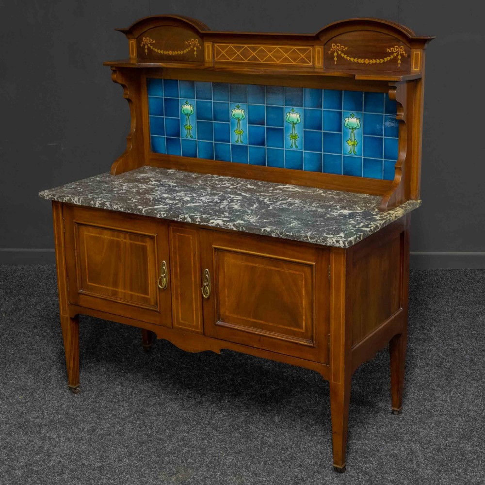 Edwardian Mahogany Washstand View V