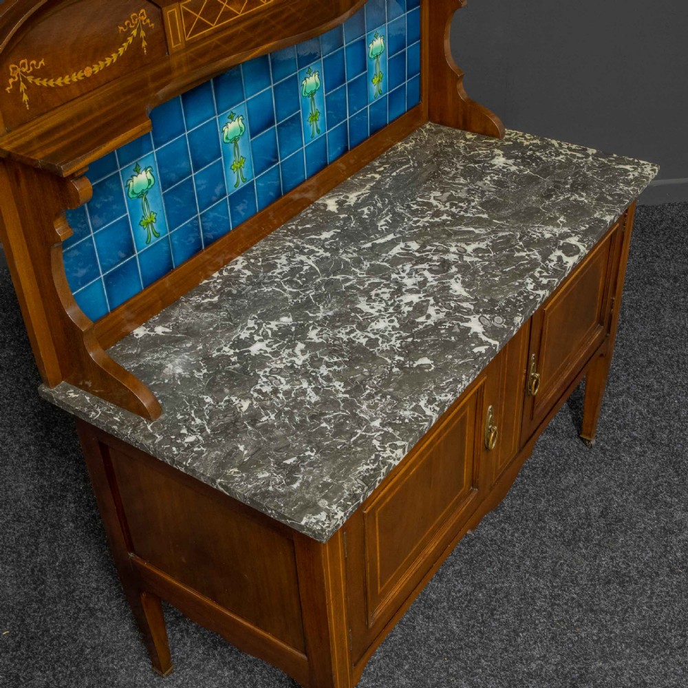 Edwardian Mahogany Washstand View VII