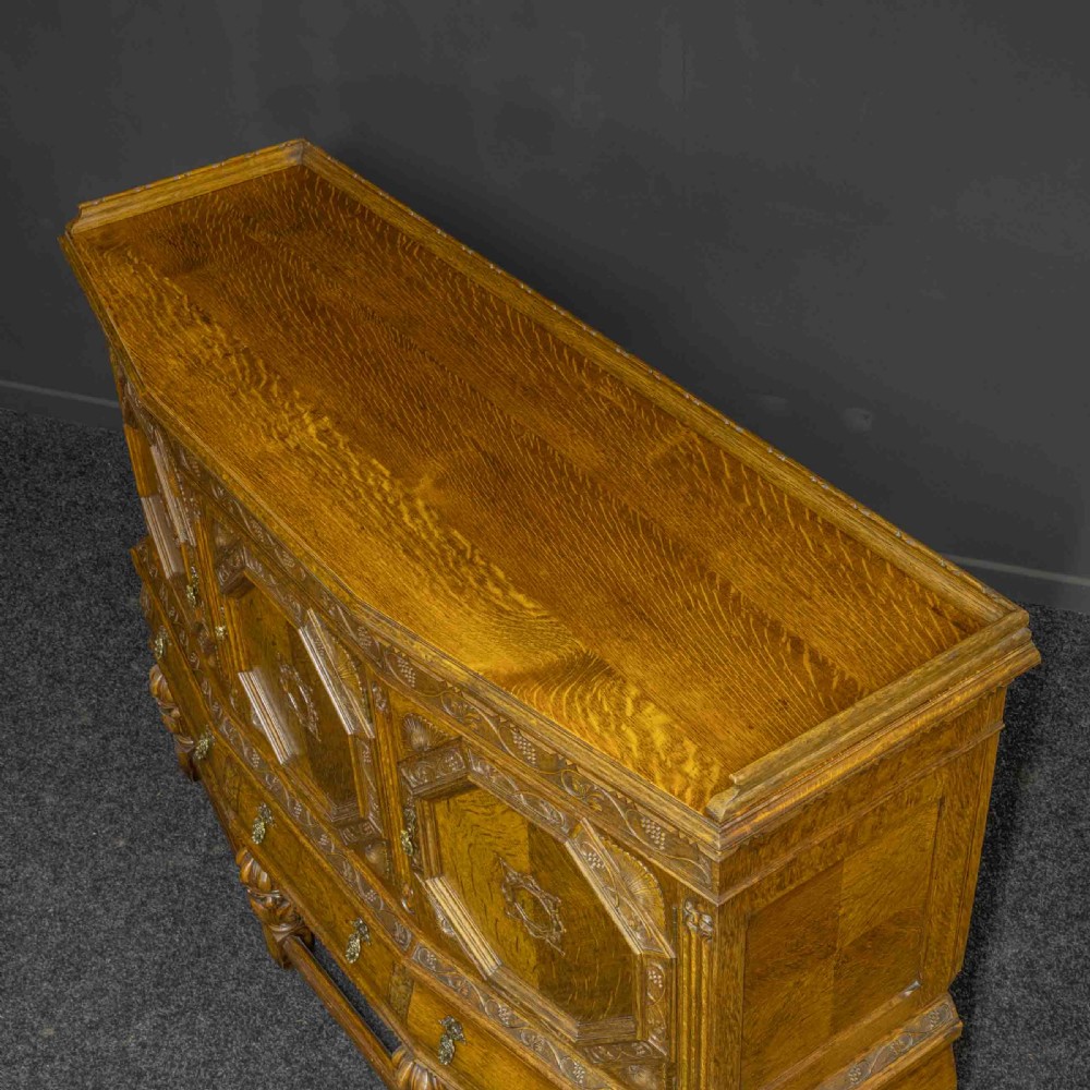 Carved Oak Side Cupboard View VIII