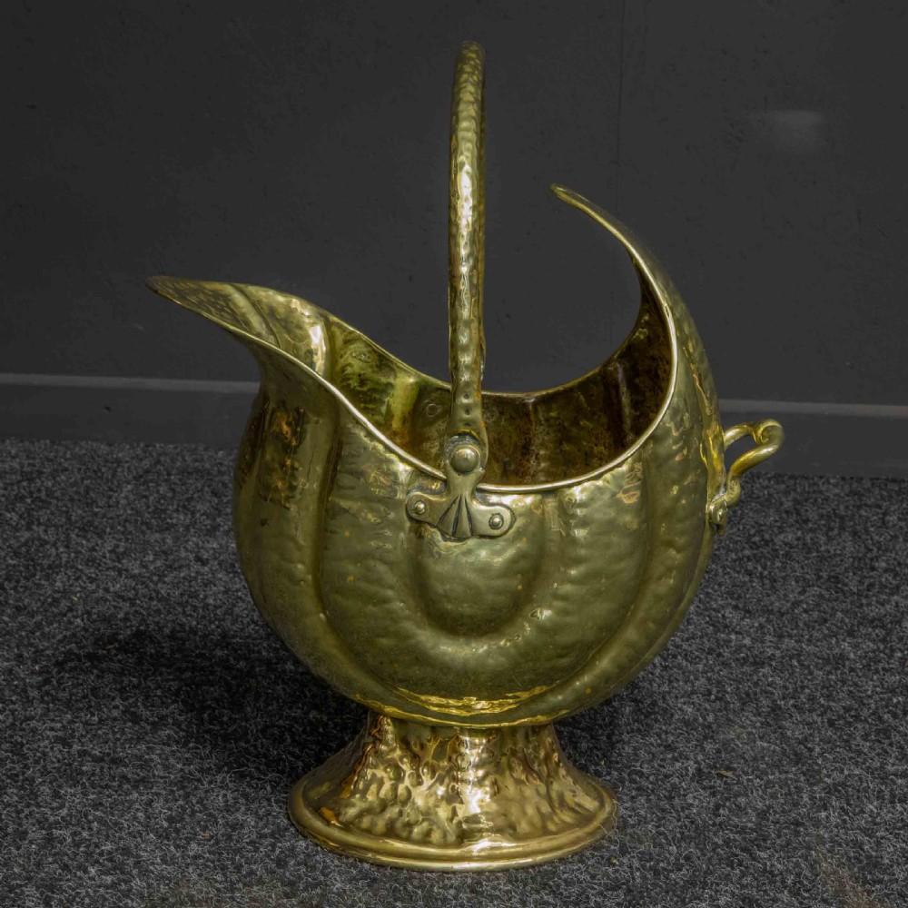 Victorian Brass Coal Helmet