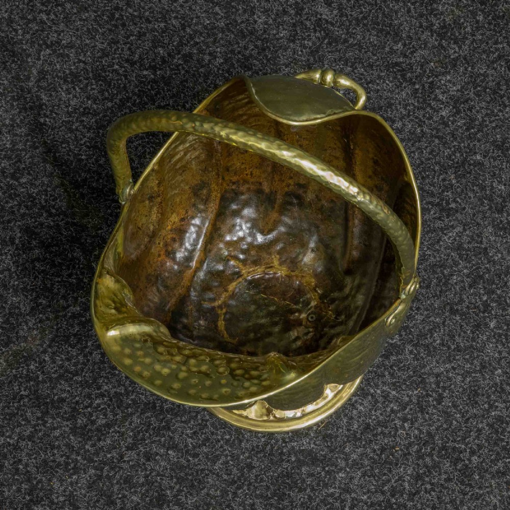 Victorian Brass Coal Helmet View III