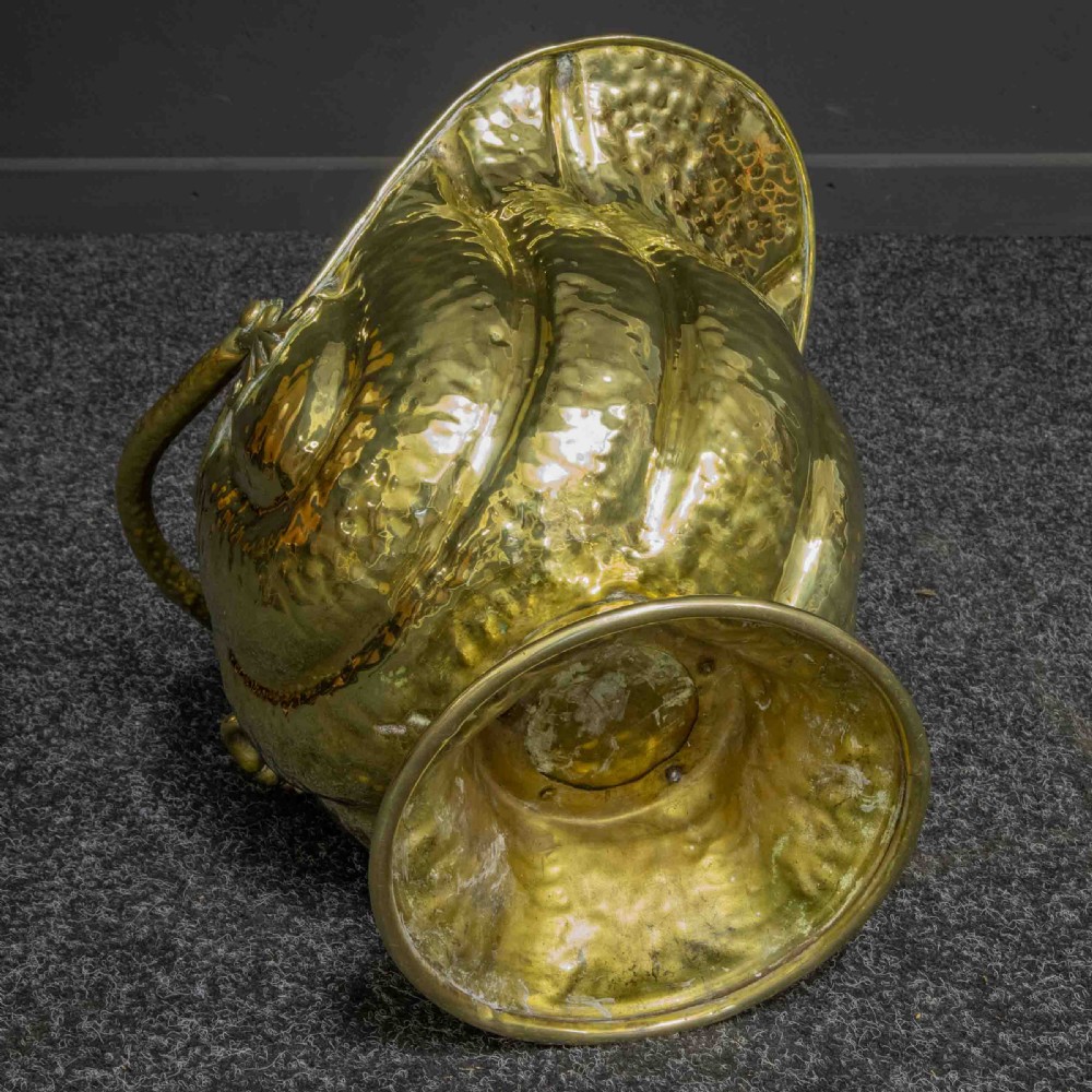 Victorian Brass Coal Helmet View VII
