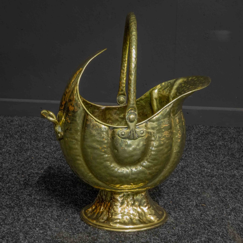 Victorian Brass Coal Helmet View VIII