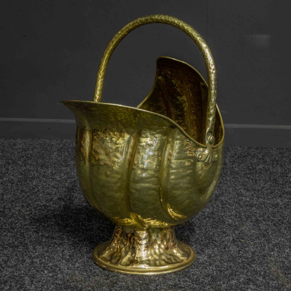 Victorian Brass Coal Helmet View IX