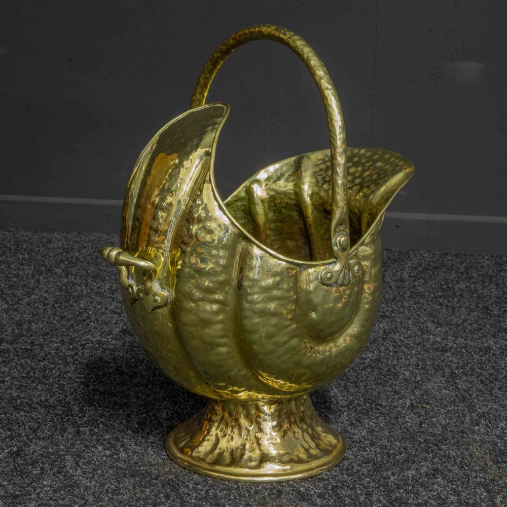 Victorian Brass Coal Helmet View X