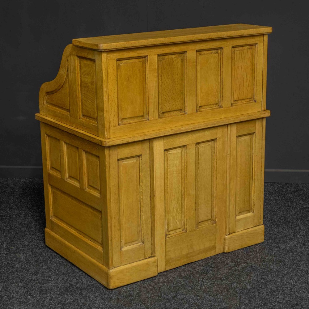 Small Oak Roll Top Desk View XI