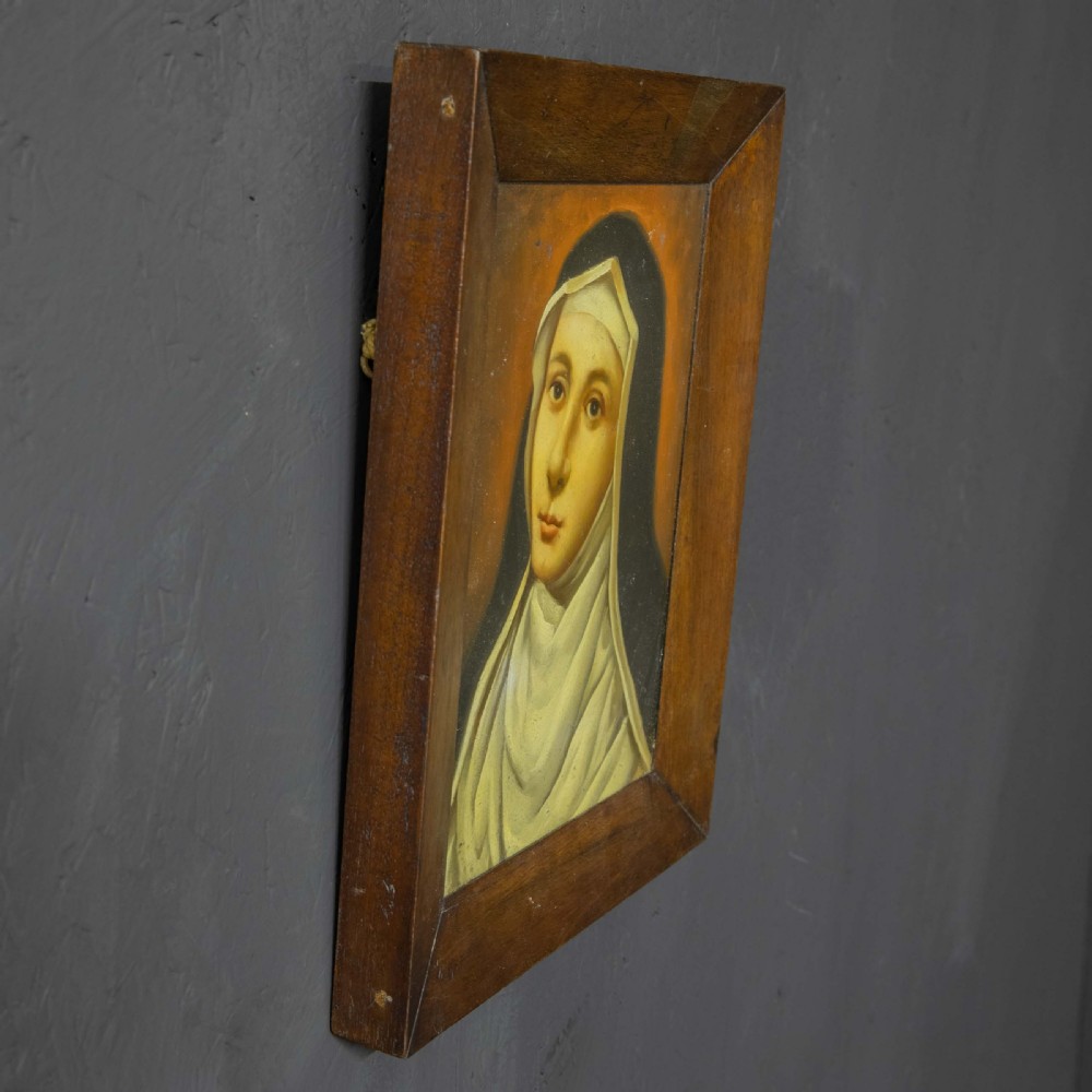 Late Victorian Oil Painting of a Nun View VII