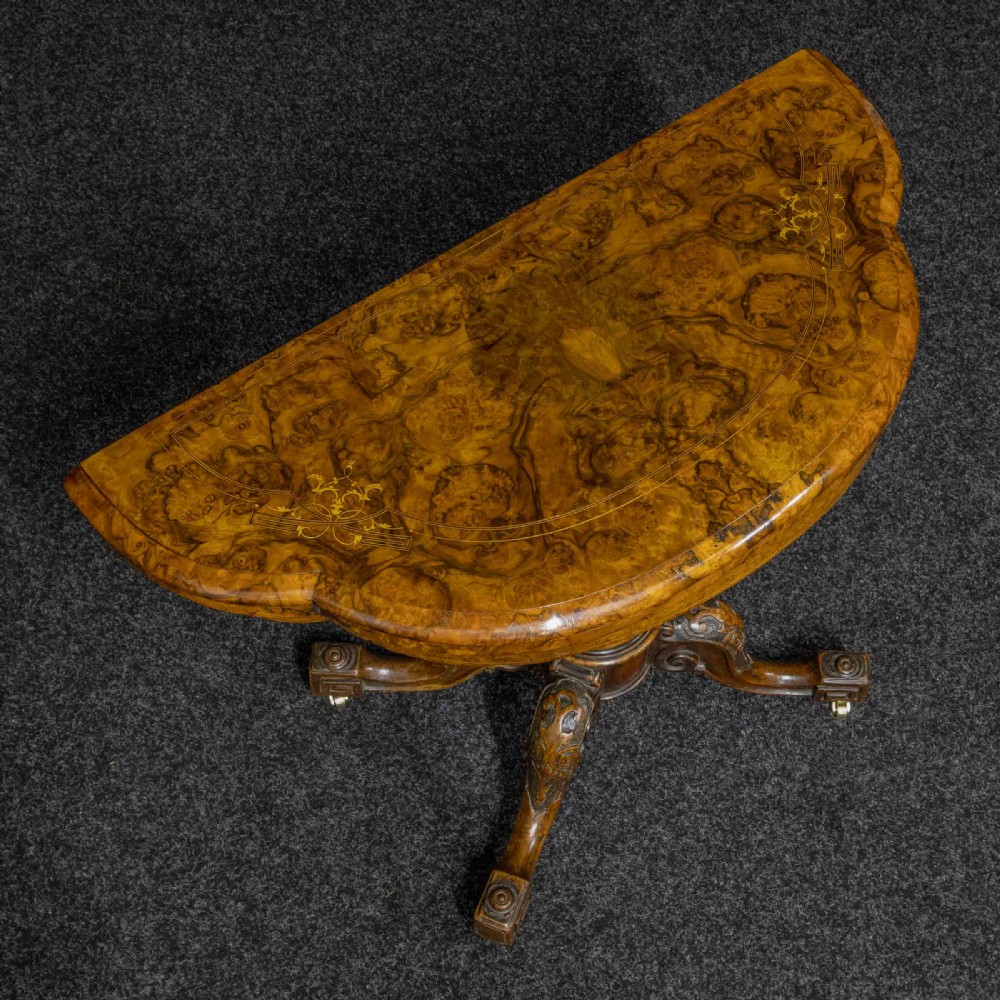 Victorian Walnut Card Table View VIII