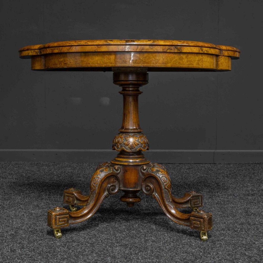 Victorian Walnut Card Table View IX