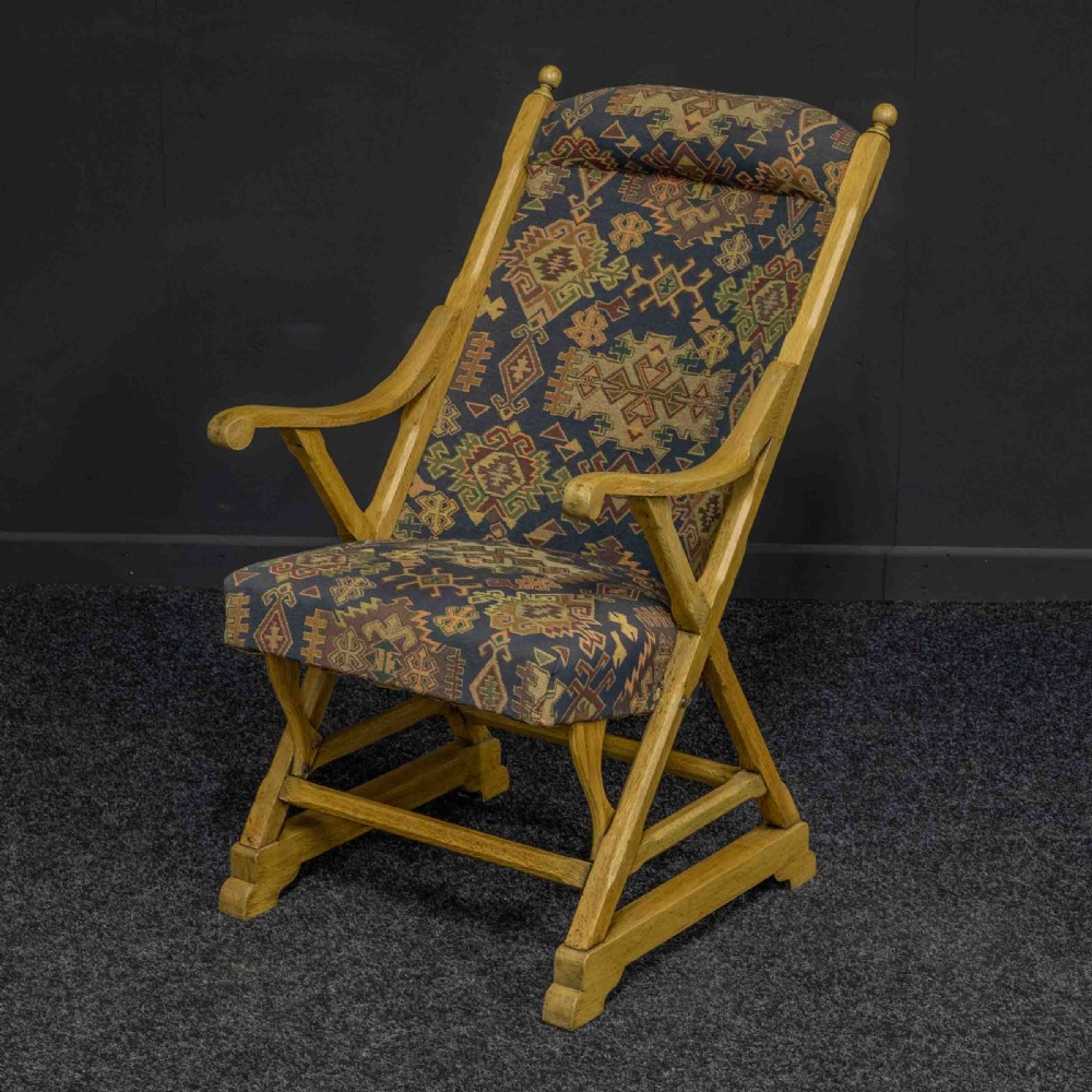 Arts and Crafts Oak Armchair