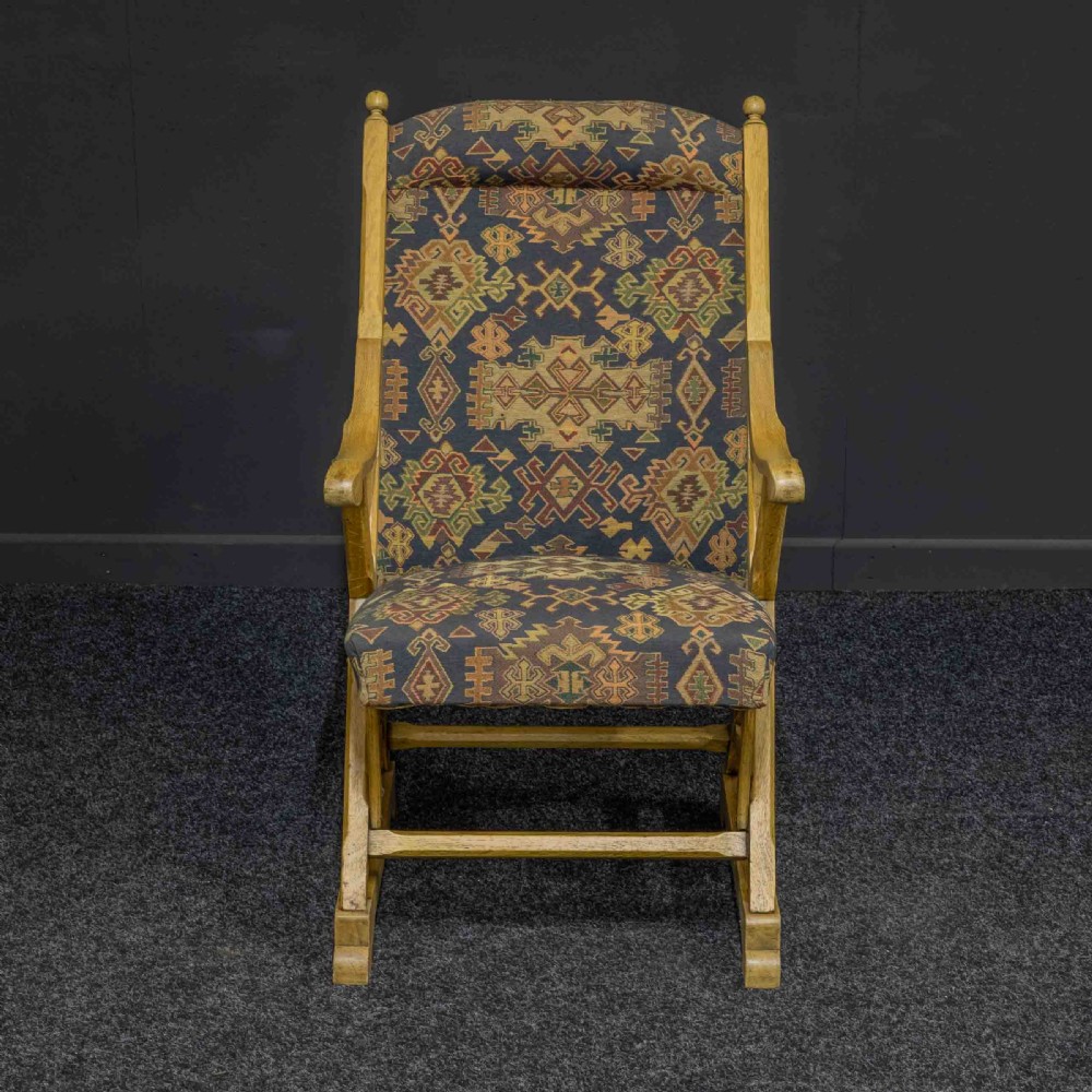 Arts and Crafts Oak Armchair View II