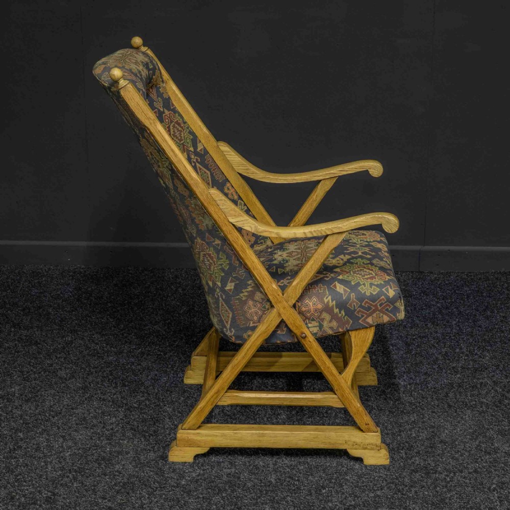 Arts and Crafts Oak Armchair View V