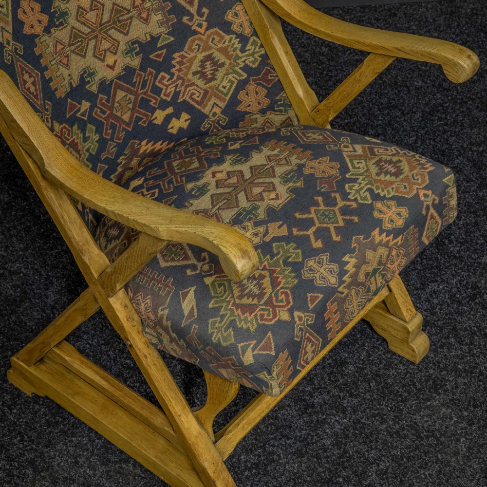 Arts and Crafts Oak Armchair View VI
