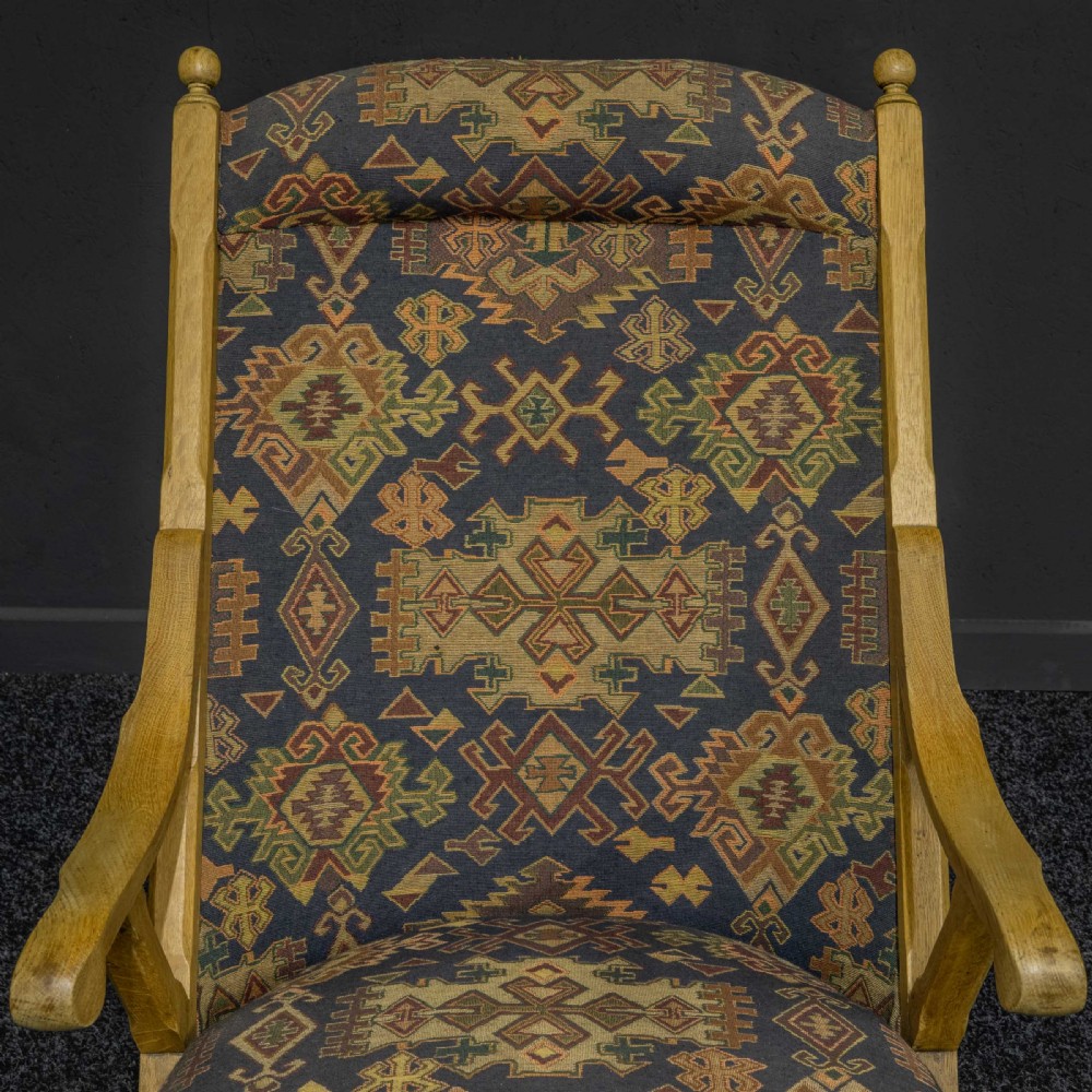 Arts and Crafts Oak Armchair View VII