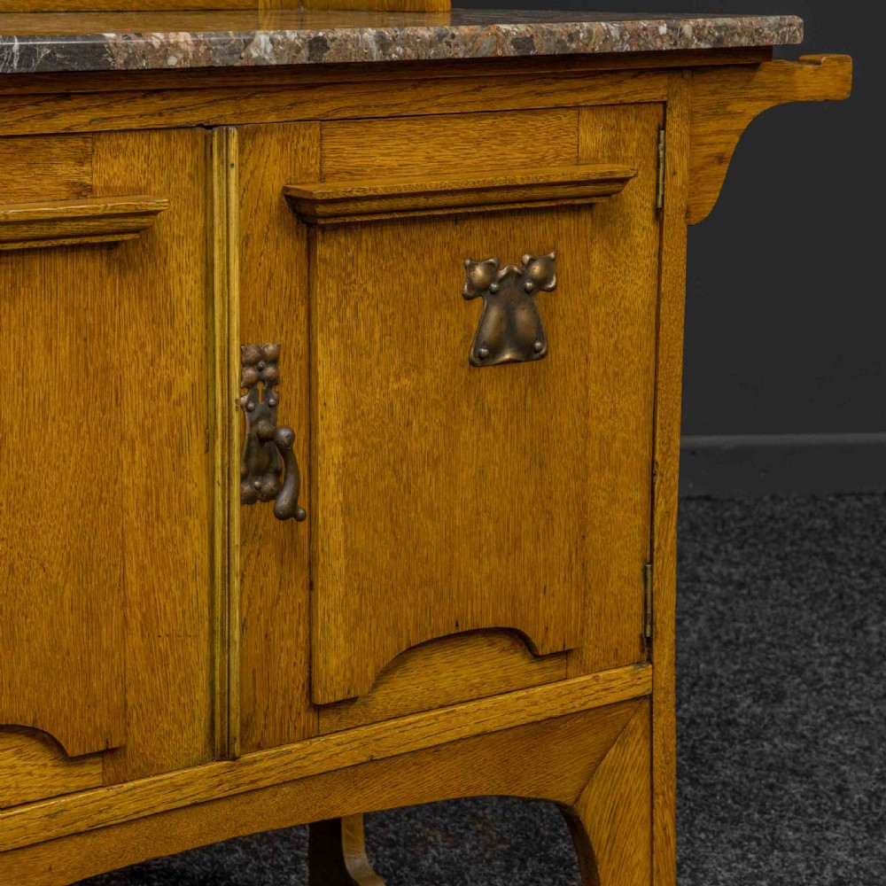 Arts and Crafts Oak Washstand View IV