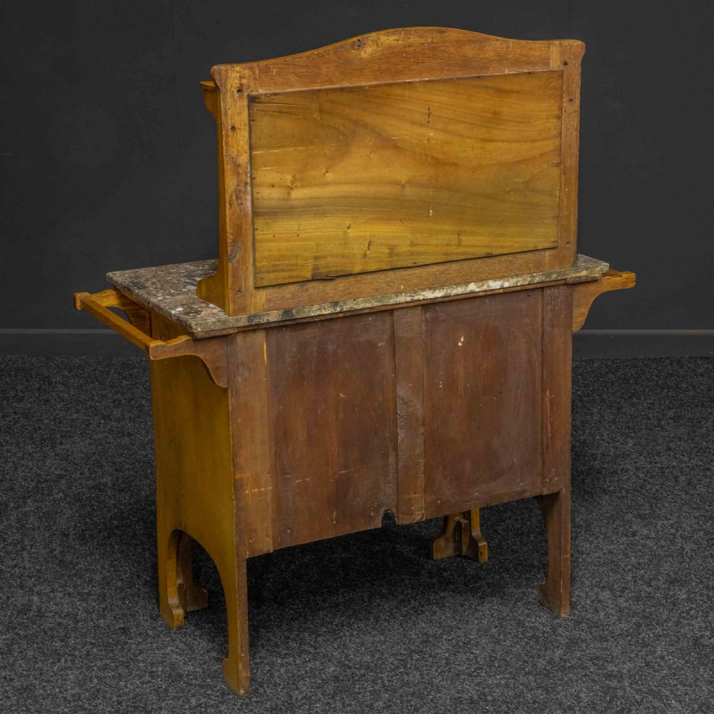 Arts and Crafts Oak Washstand View IX
