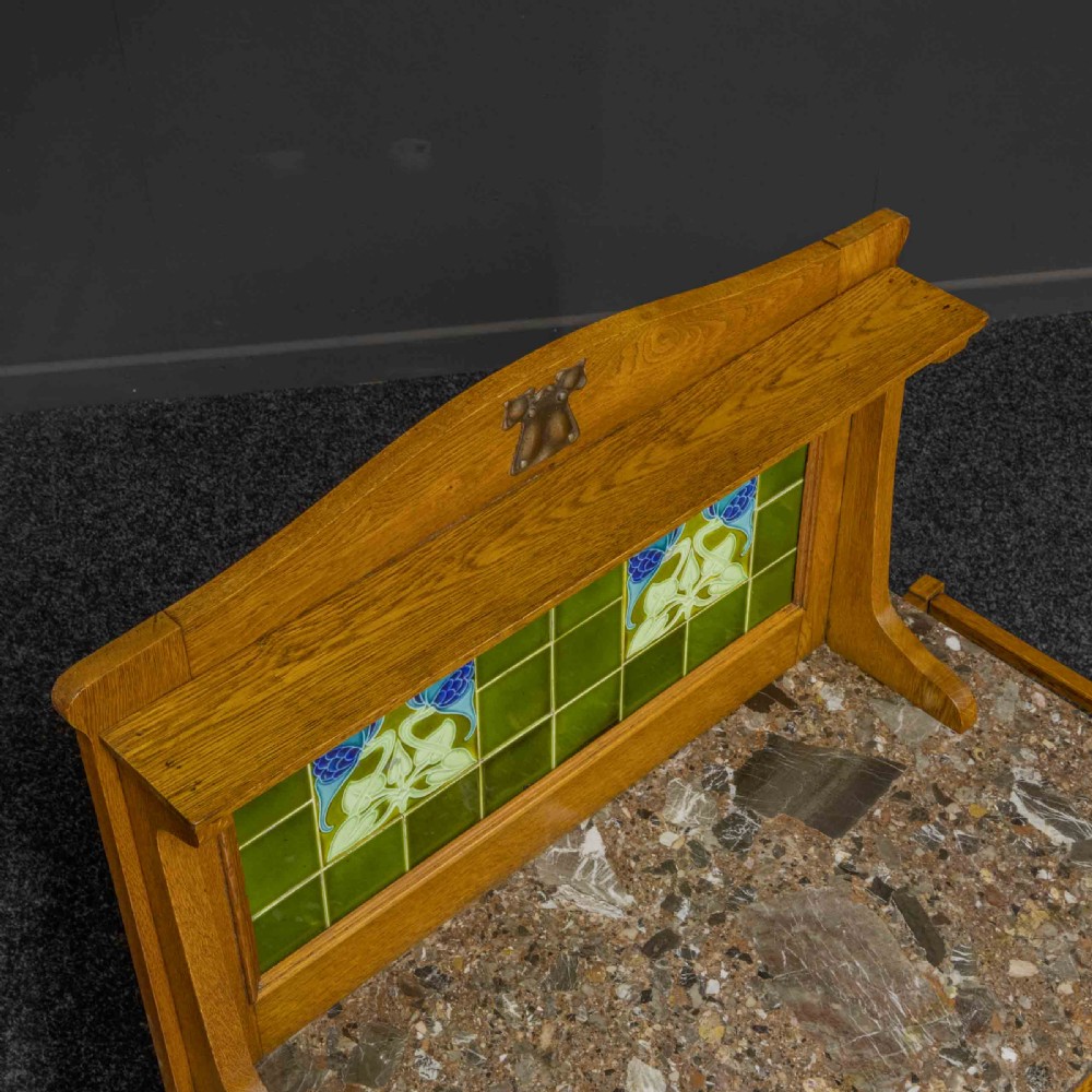 Arts and Crafts Oak Washstand View XI