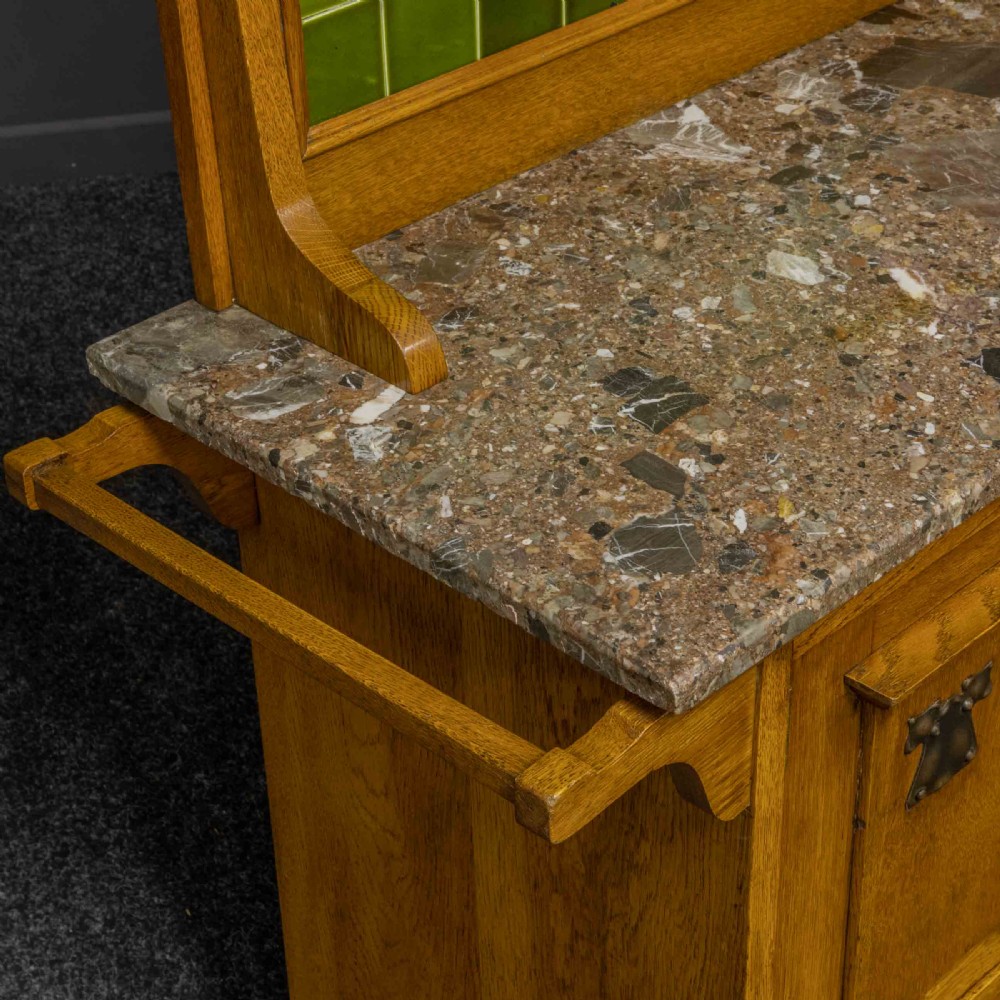 Arts and Crafts Oak Washstand View XIII