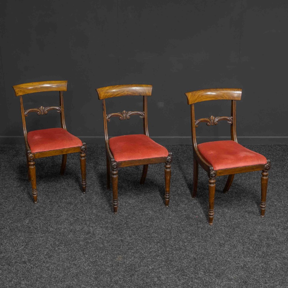 Set of Three William IV Rosewood Chairs View II