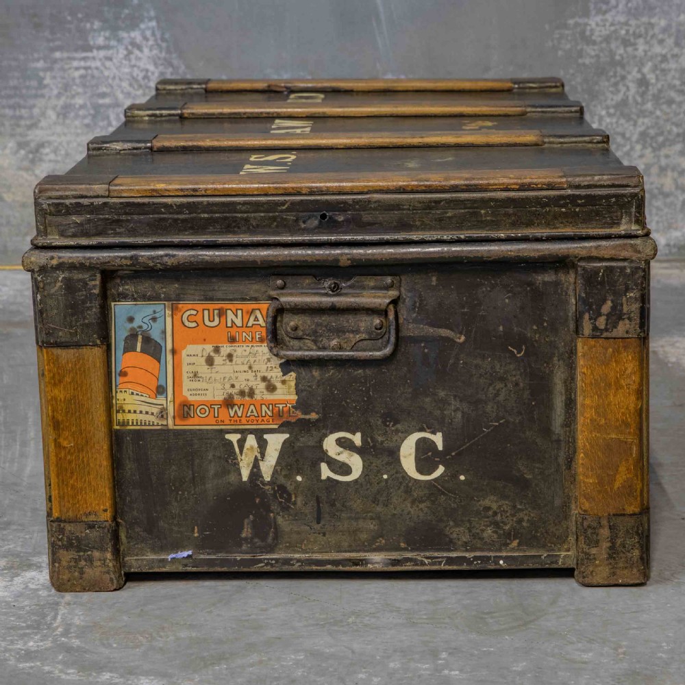 Victorian Tin Trunk View II