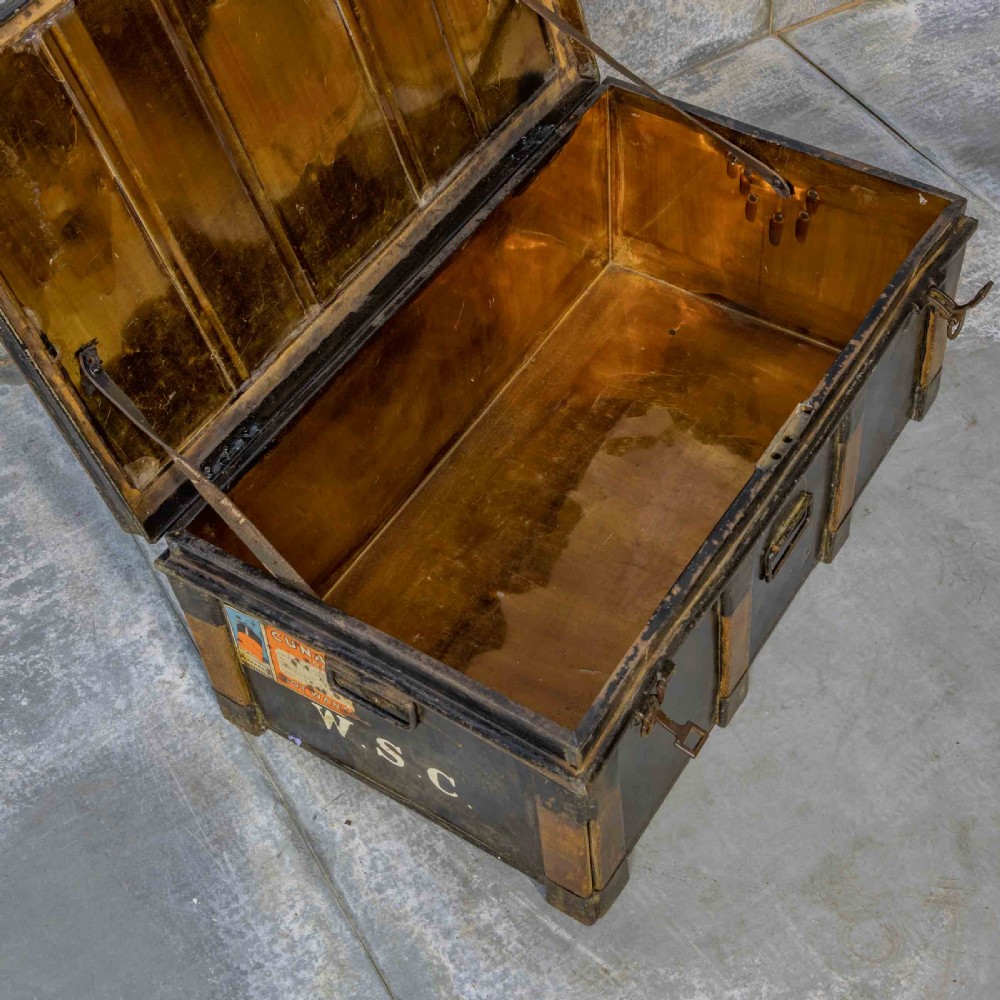 Victorian Tin Trunk View VI