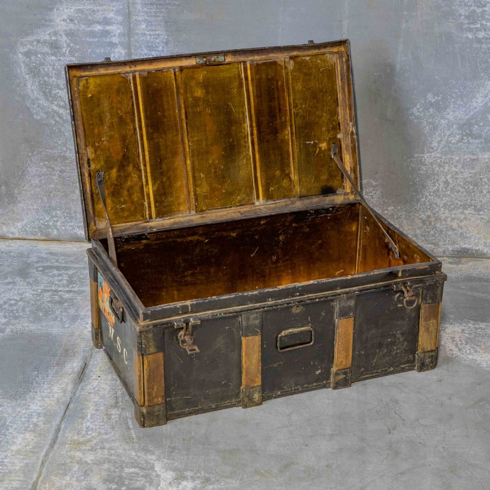 Victorian Tin Trunk View VIII