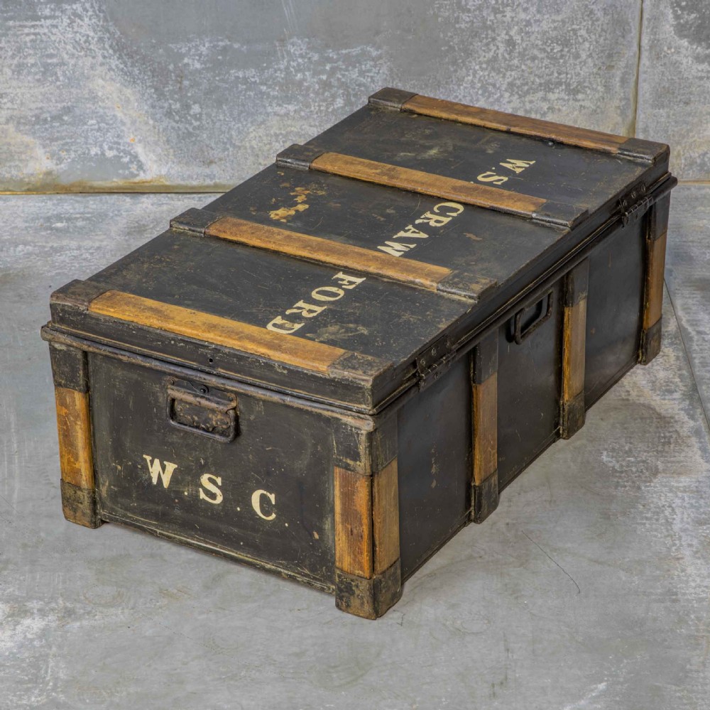 Victorian Tin Trunk View IX