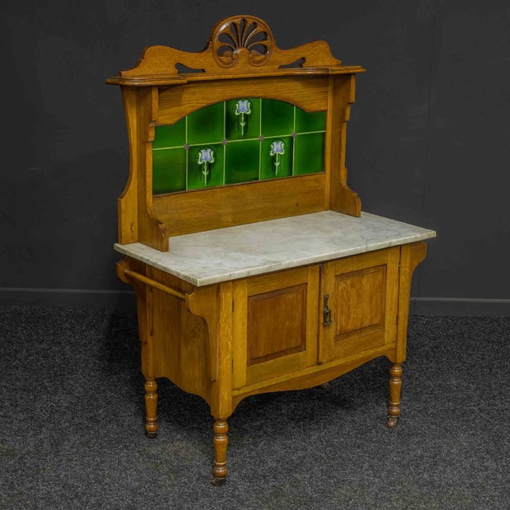 Victorian Oak Washstand
