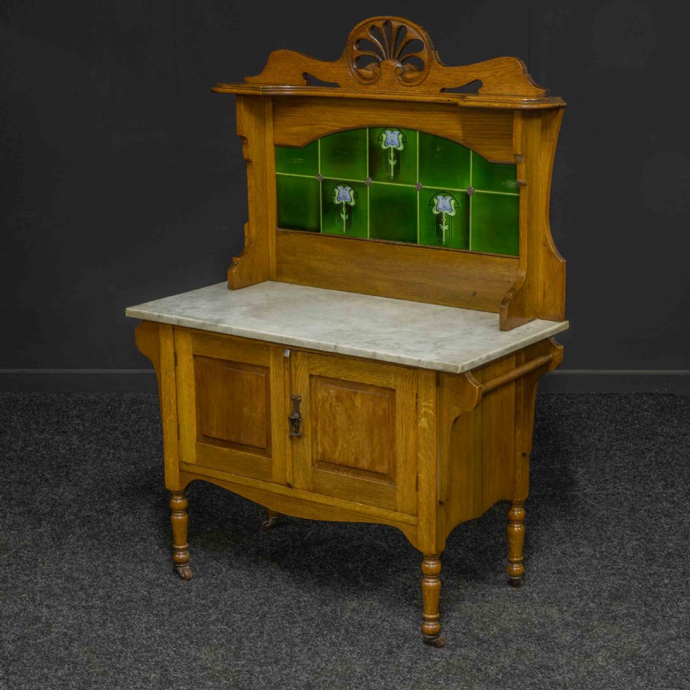 Victorian Oak Washstand View IX
