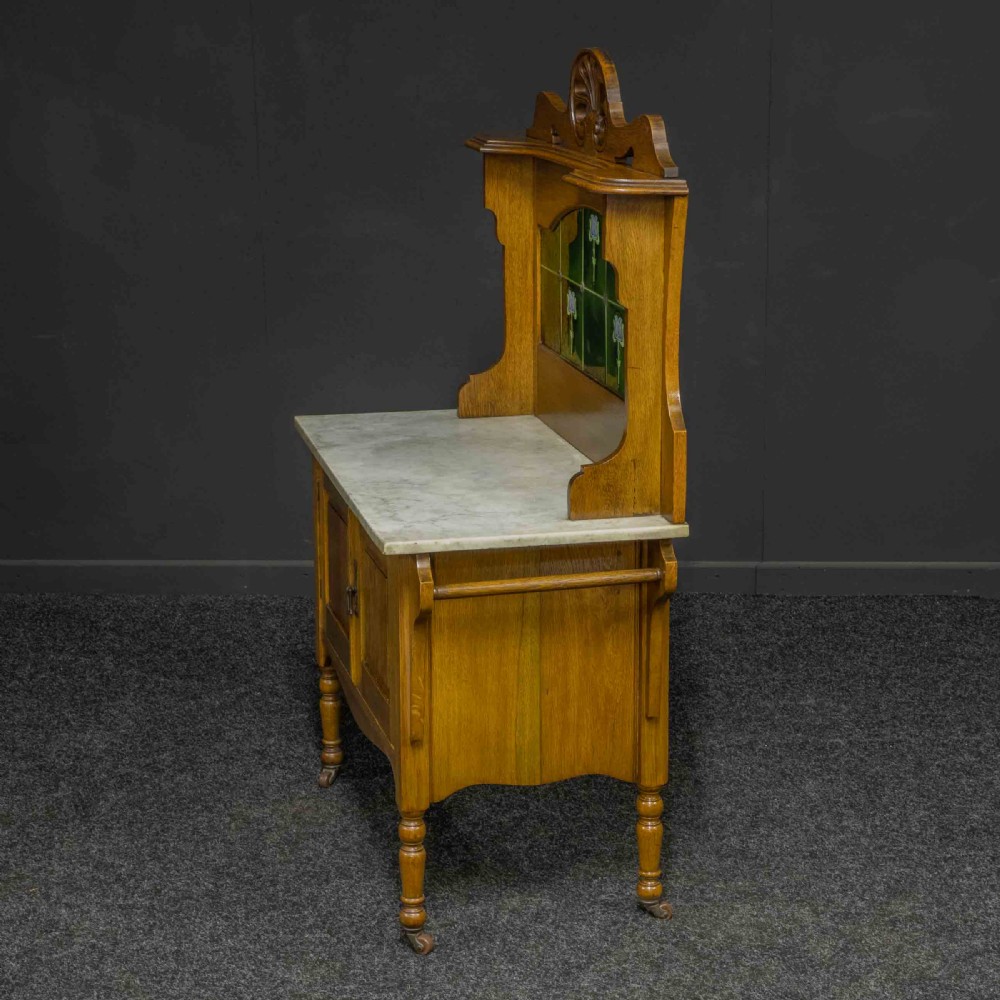 Victorian Oak Washstand View X