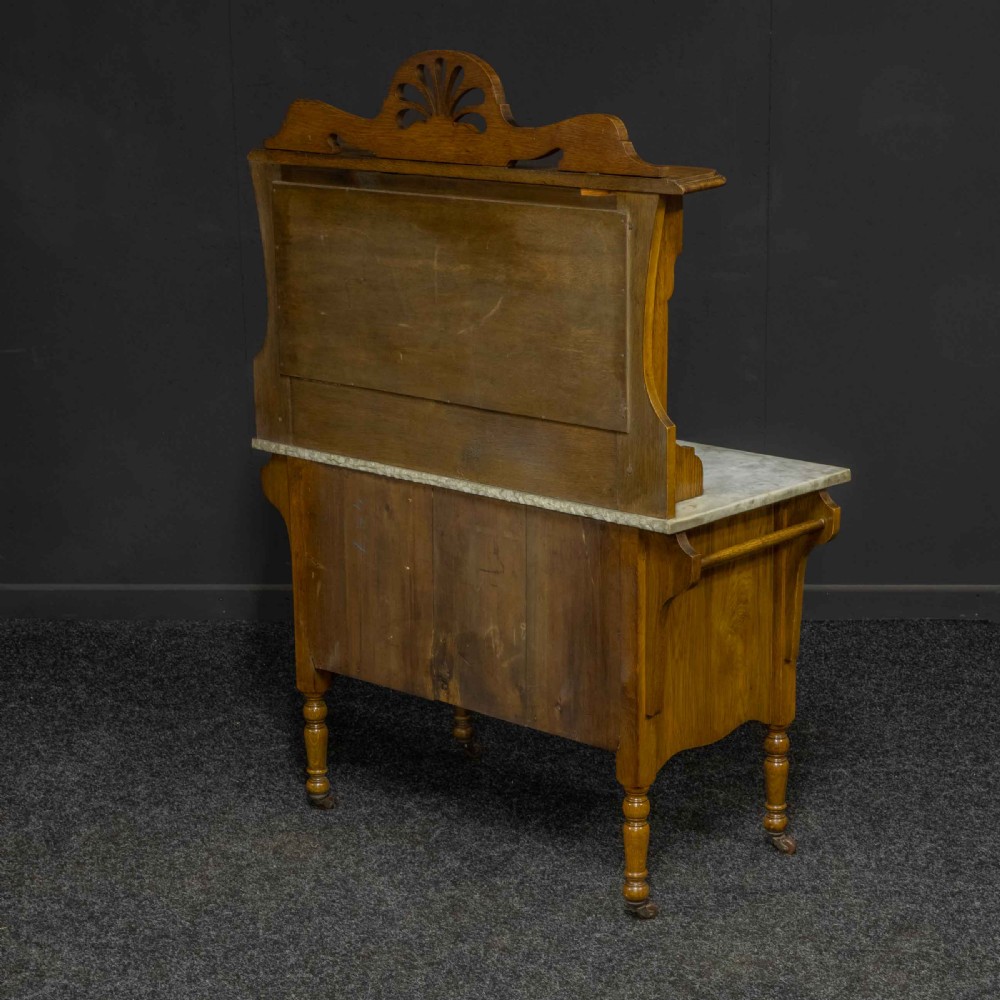 Victorian Oak Washstand View XI