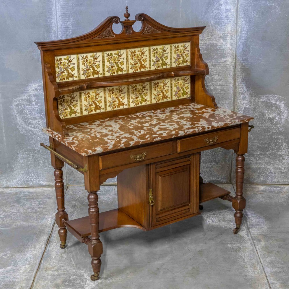 Victorian Walnut Washstand