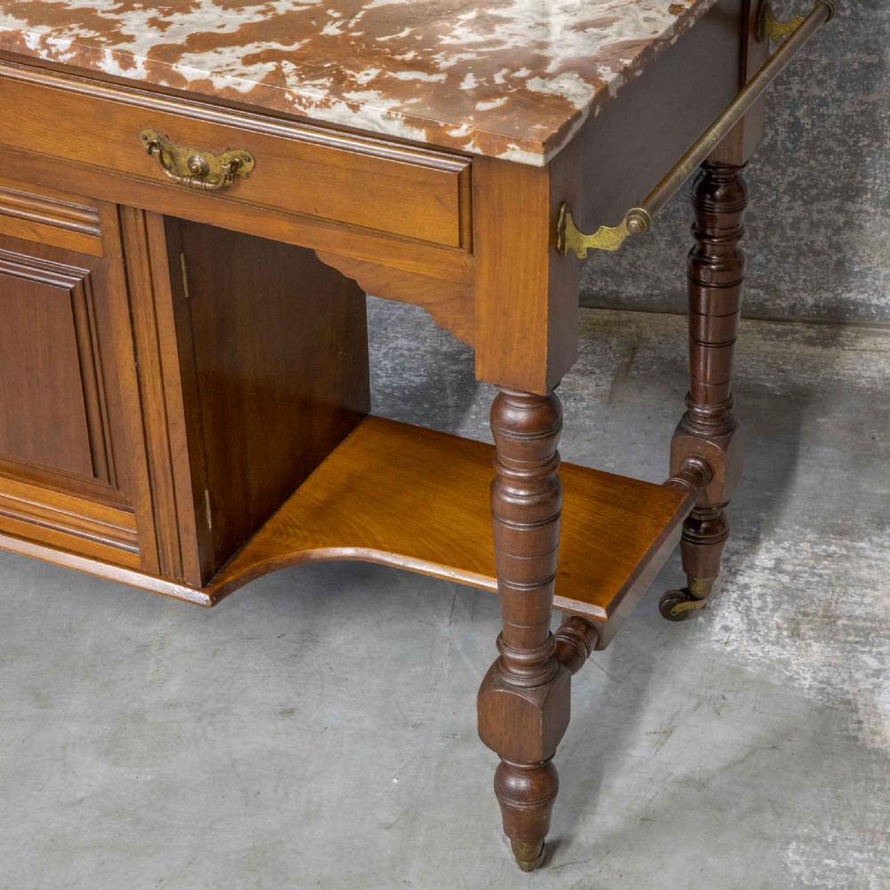Victorian Walnut Washstand View II