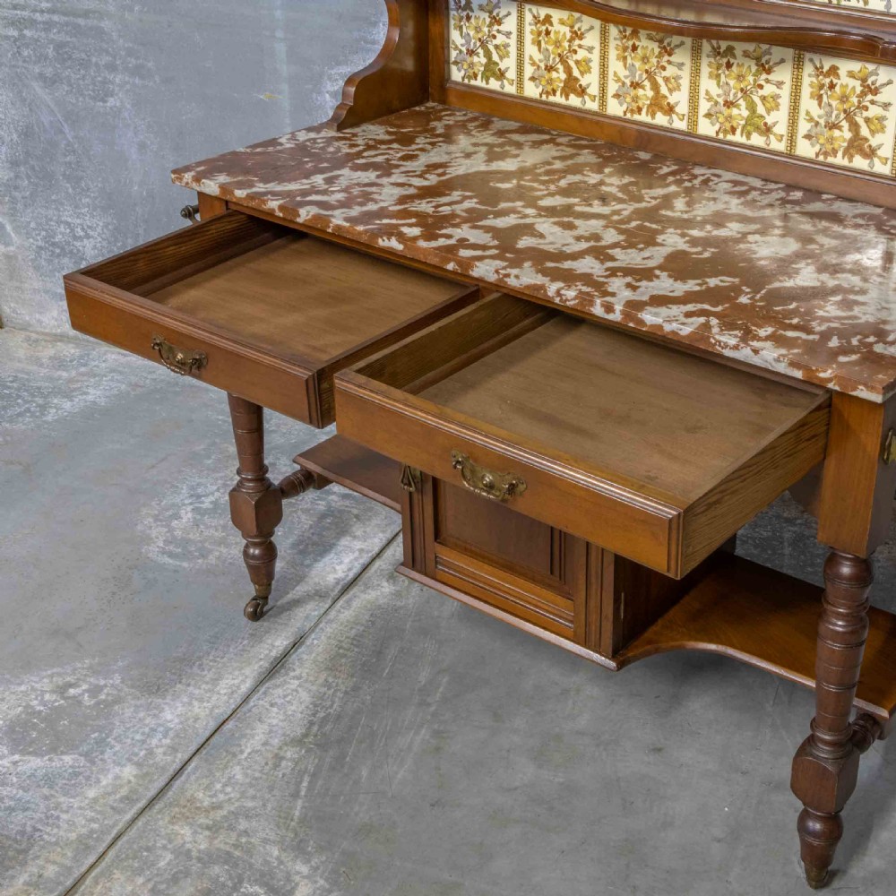 Victorian Walnut Washstand View III