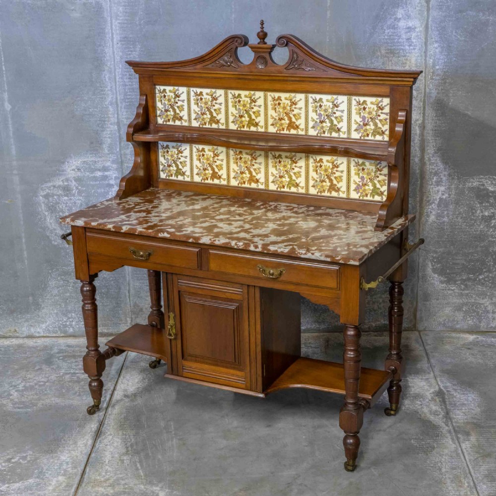Victorian Walnut Washstand View VI
