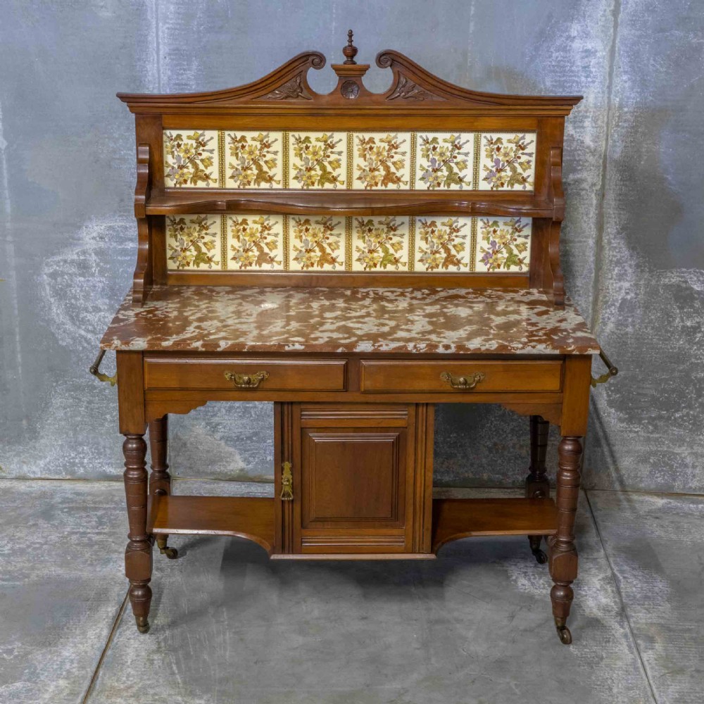 Victorian Walnut Washstand View VII