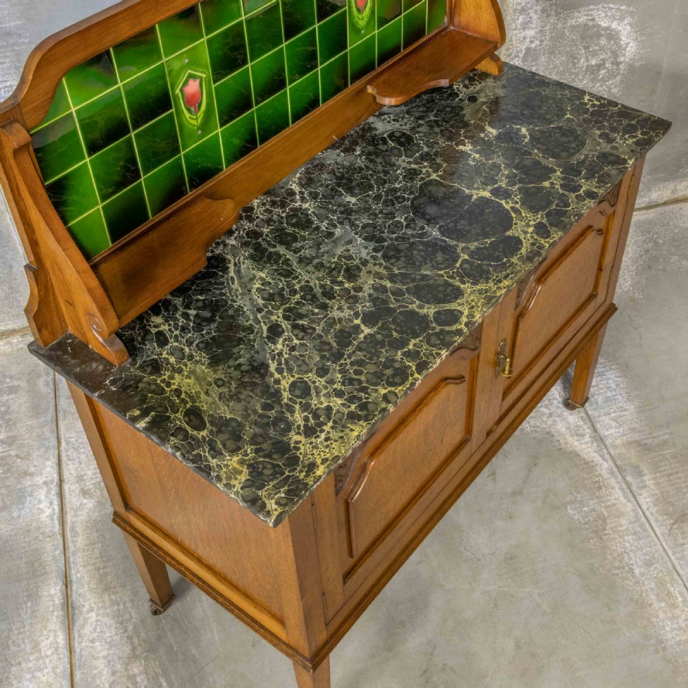 Edwardian Oak Washstand View III