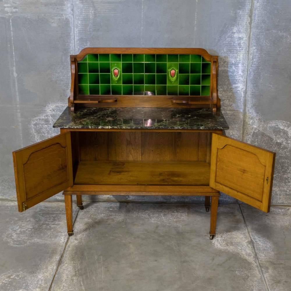 Edwardian Oak Washstand View IV