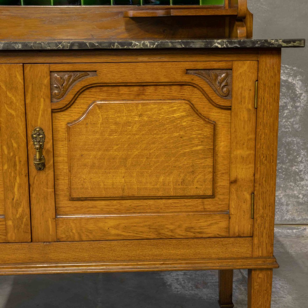 Edwardian Oak Washstand View IX
