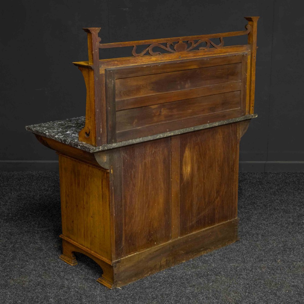 Arts and Crafts Oak Washstand View XIII