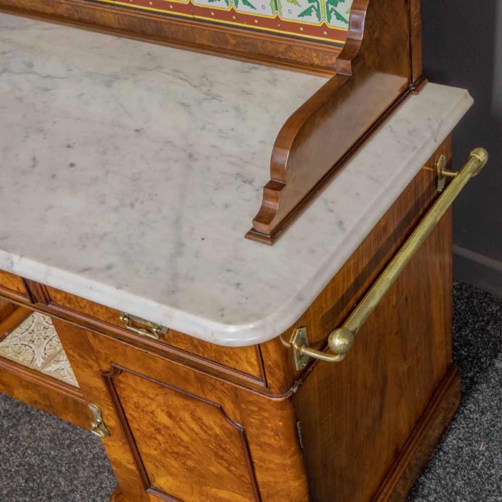 Aesthetic Walnut Washstand View XIII