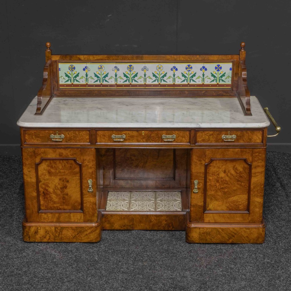 Aesthetic Walnut Washstand View XVI